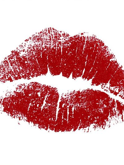 Red Lip Print Poster. poster