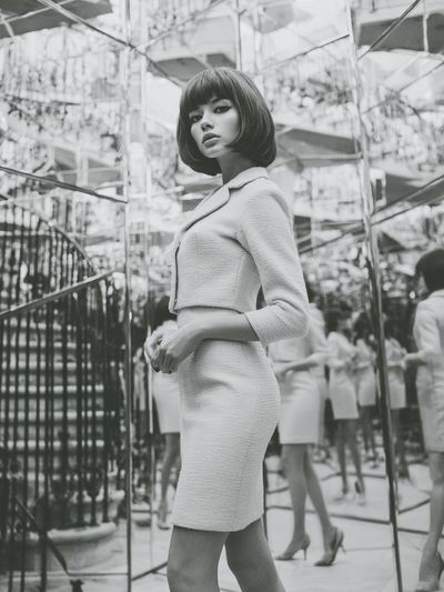 Mirror Maze Fashion Portrait Print.