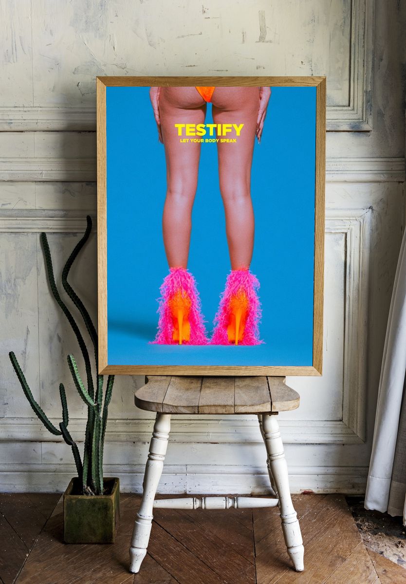 Pop Art Fashion Legs Poster. — room view 1