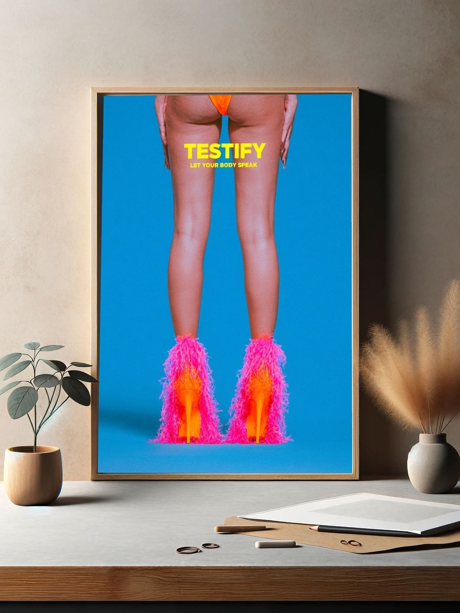 Pop Art Fashion Legs Poster. — room view 2