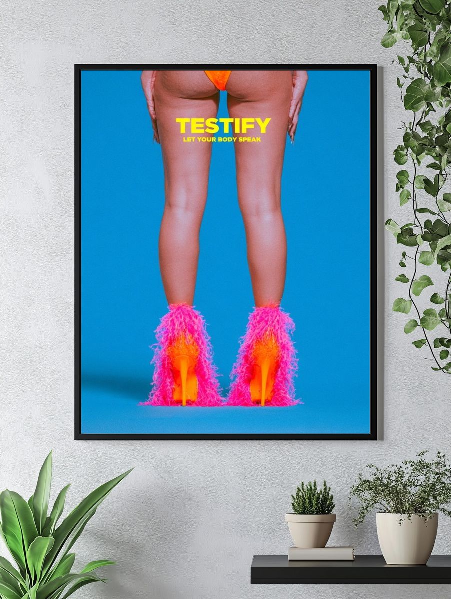 Pop Art Fashion Legs Poster. — room view 4