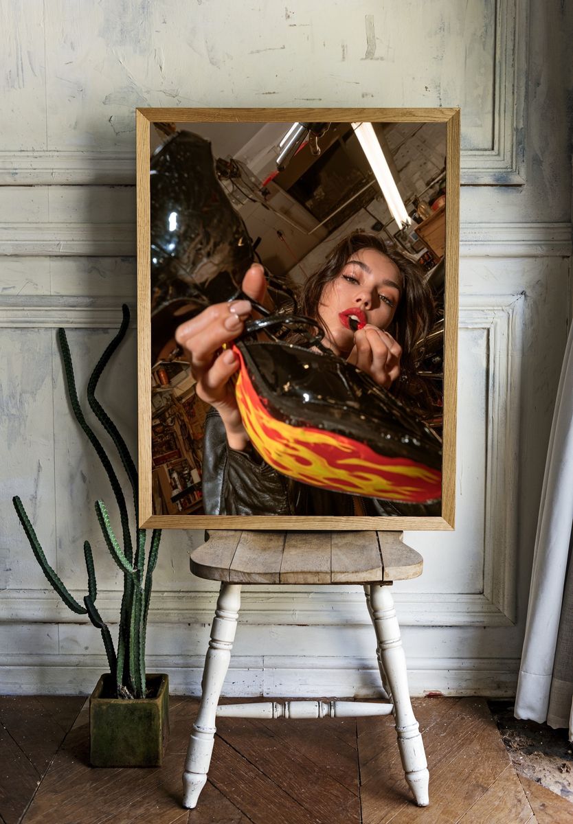 Bold Fashion Portrait Poster. — room view 1