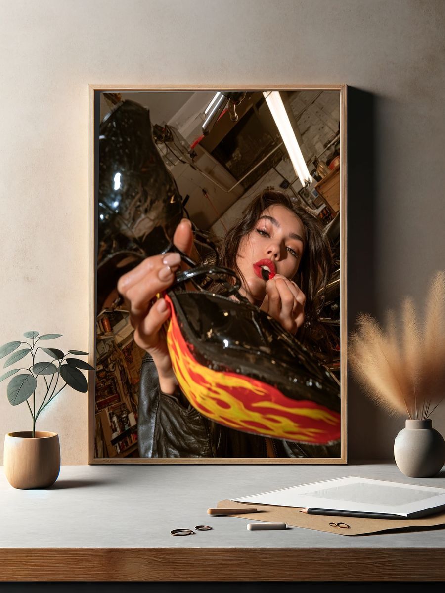 Bold Fashion Portrait Poster. — room view 2