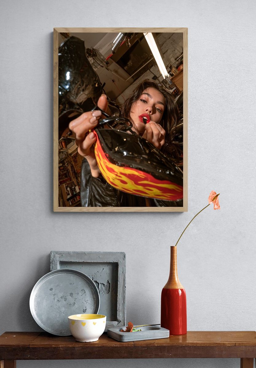 Bold Fashion Portrait Poster. — room view 3