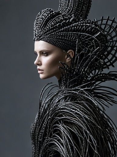 Avant-Garde Portrait Fashion Poster. poster detail