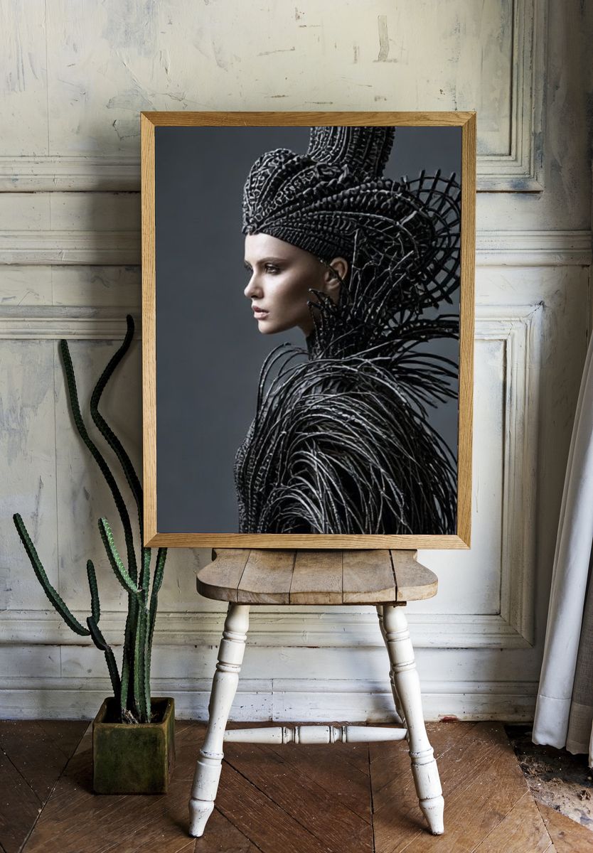 Avant-Garde Portrait Fashion Poster. — room view 1