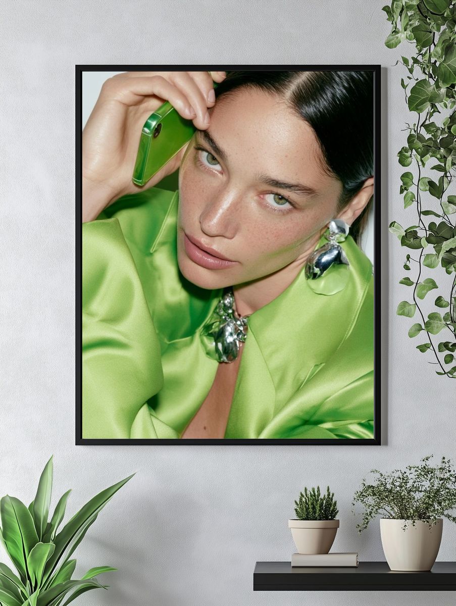 Green Fashion Portrait Poster. — room view 4
