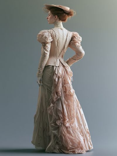 Victorian Fashion Portrait Poster.