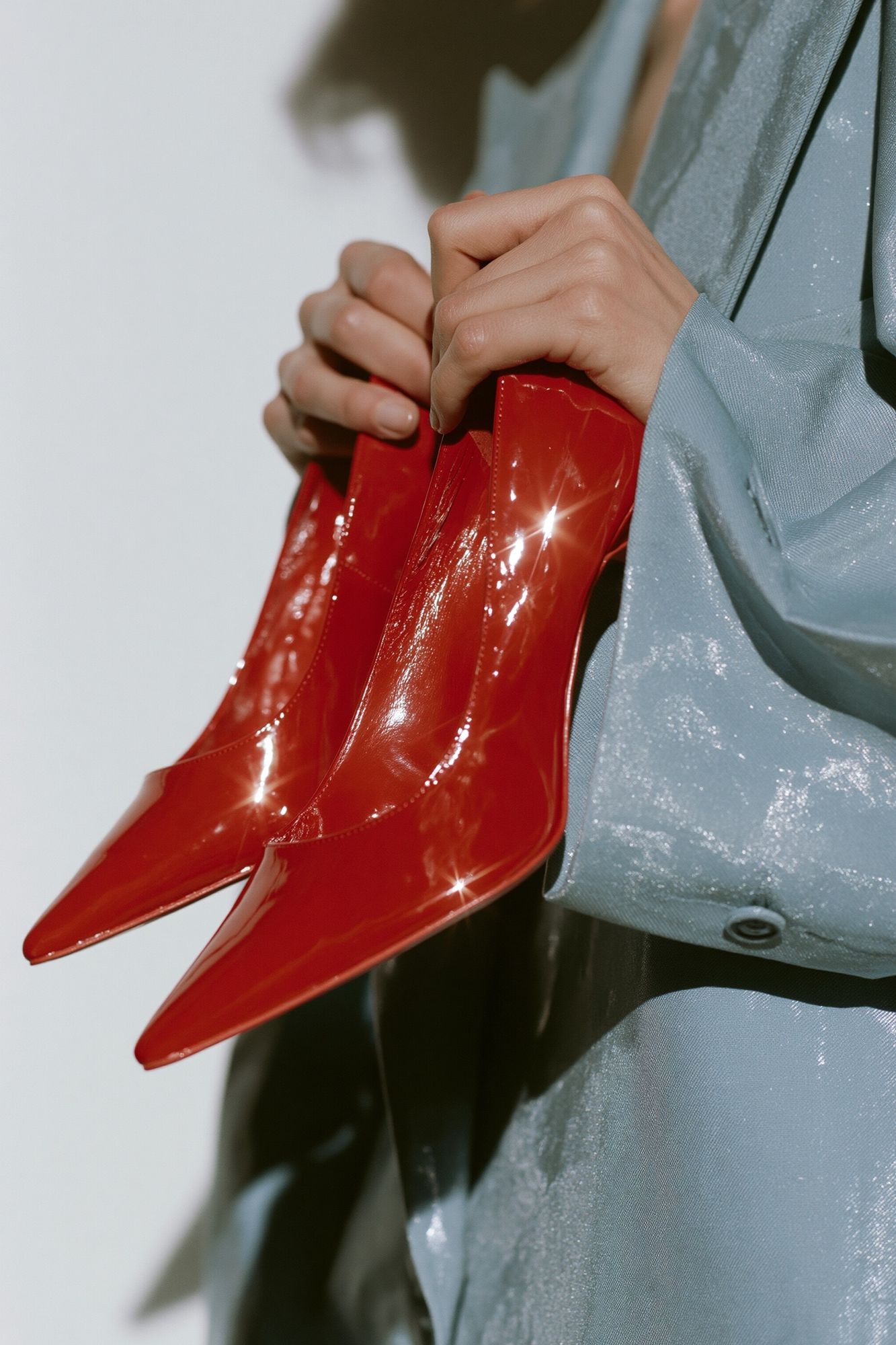Red Patent Boots Fashion Poster. poster detail