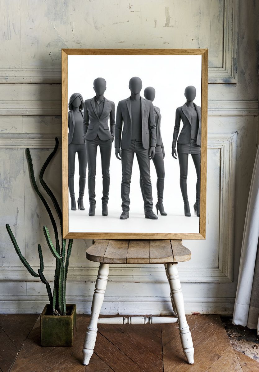Fashion Mannequins Photography Poster. — room view 1