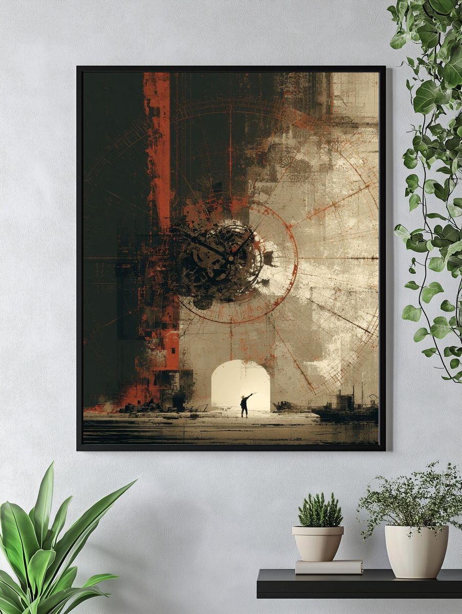Surreal Archway Abstract Print. — room view 4