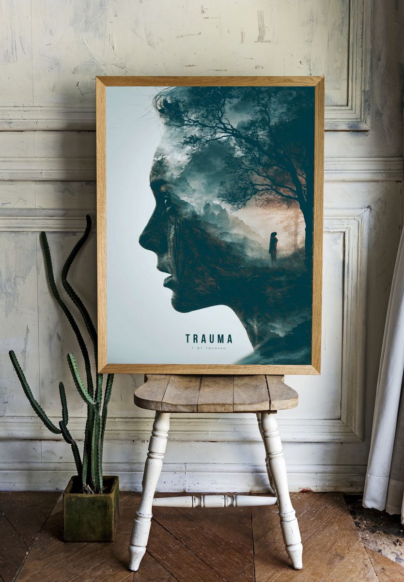 Trauma Surrealism Poster. — room view 1