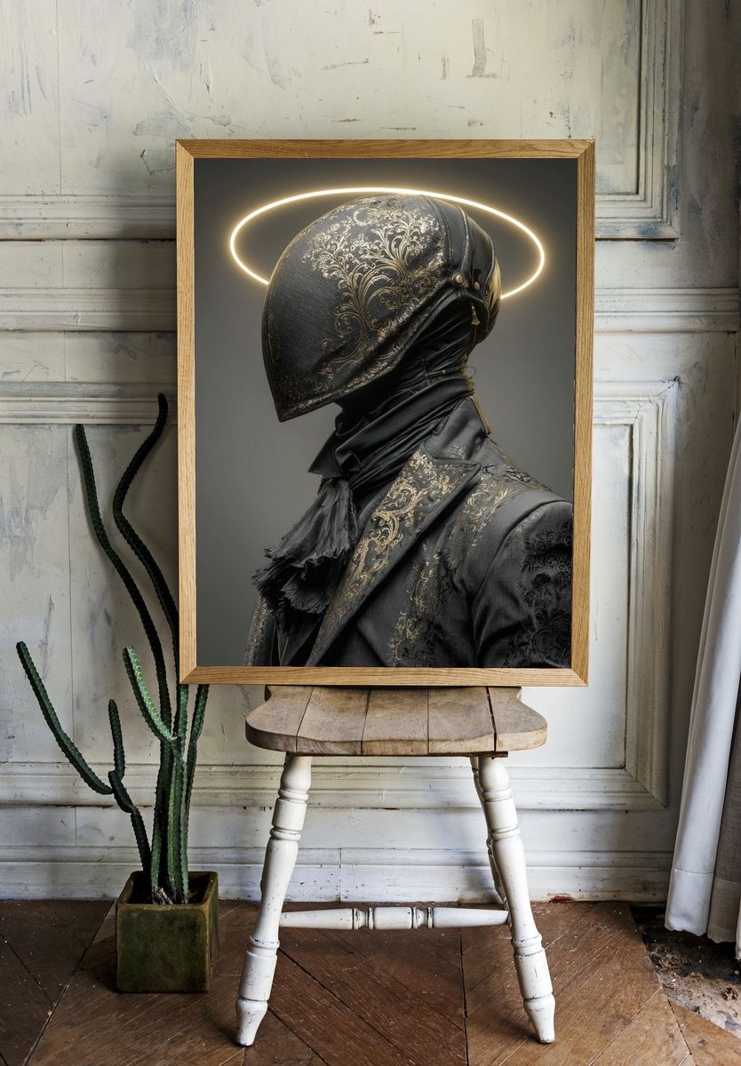 Haloed Fashion Portrait Print. — room view 1