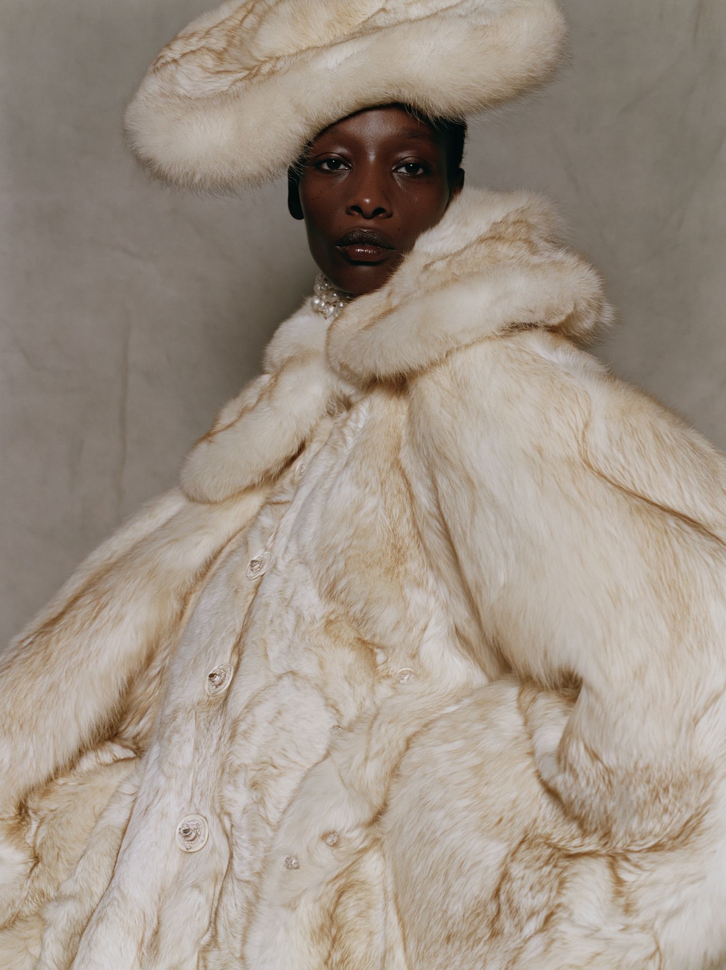 Luxury Fur Fashion Portrait Poster. poster — photography art