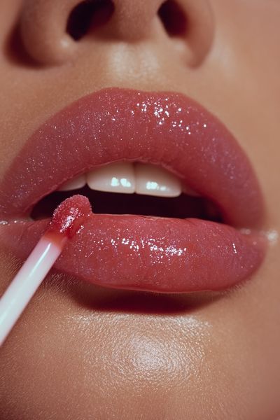 Glossy Lips Beauty Poster. poster