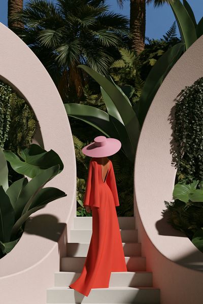 Palm Garden Fashion Poster.