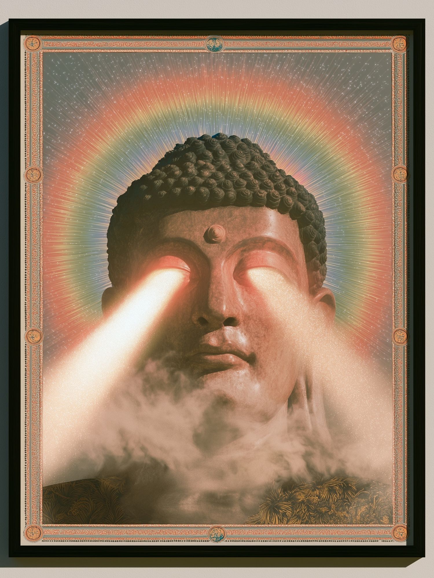 Cosmic Buddha Vision Print. poster — fine-art art