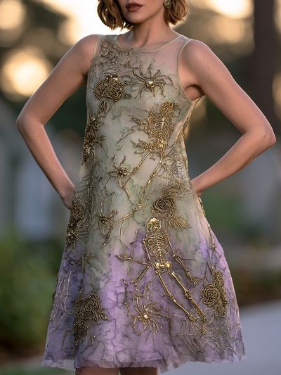 Haute Couture Skeleton Dress Poster.