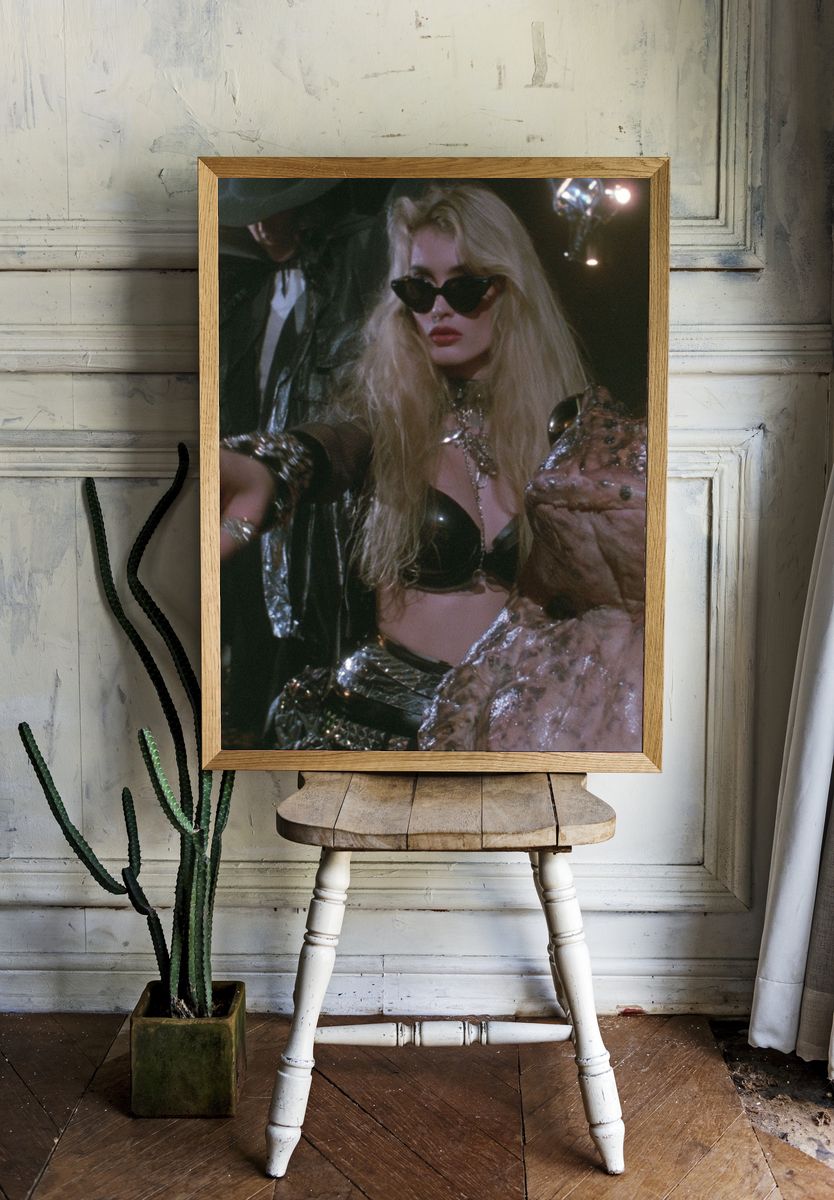 Glamour and Frog Portrait Print. — room view 1