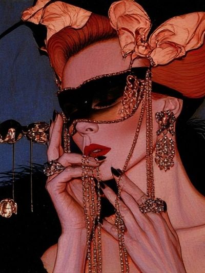 Avant-Garde Fashion Portrait Poster.