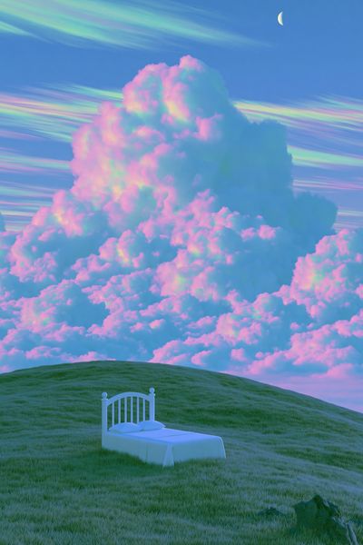 Dreamy Cloudscape Surrealism Poster.