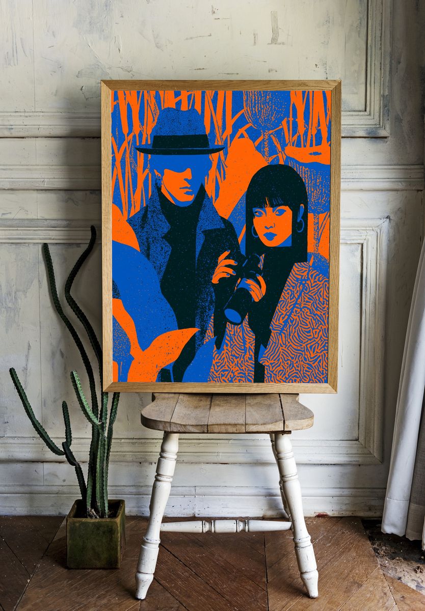 Pop Art Fashion Portrait Poster. — room view 1