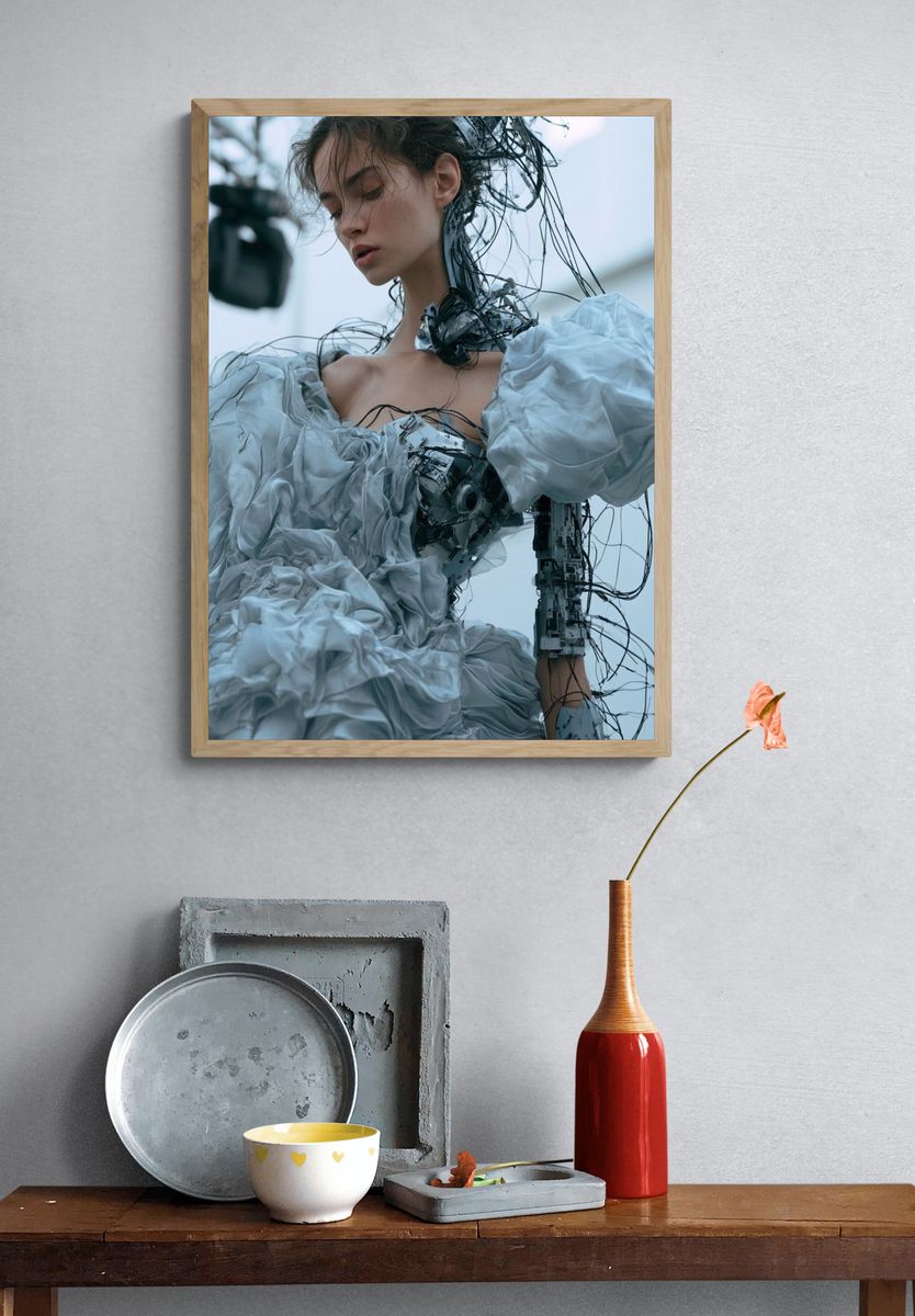 Cyber Couture Portrait Print. — room view 3