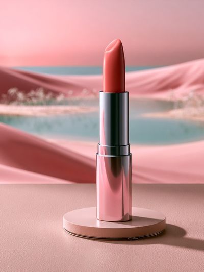 Pink Lipstick Still Life Poster. poster