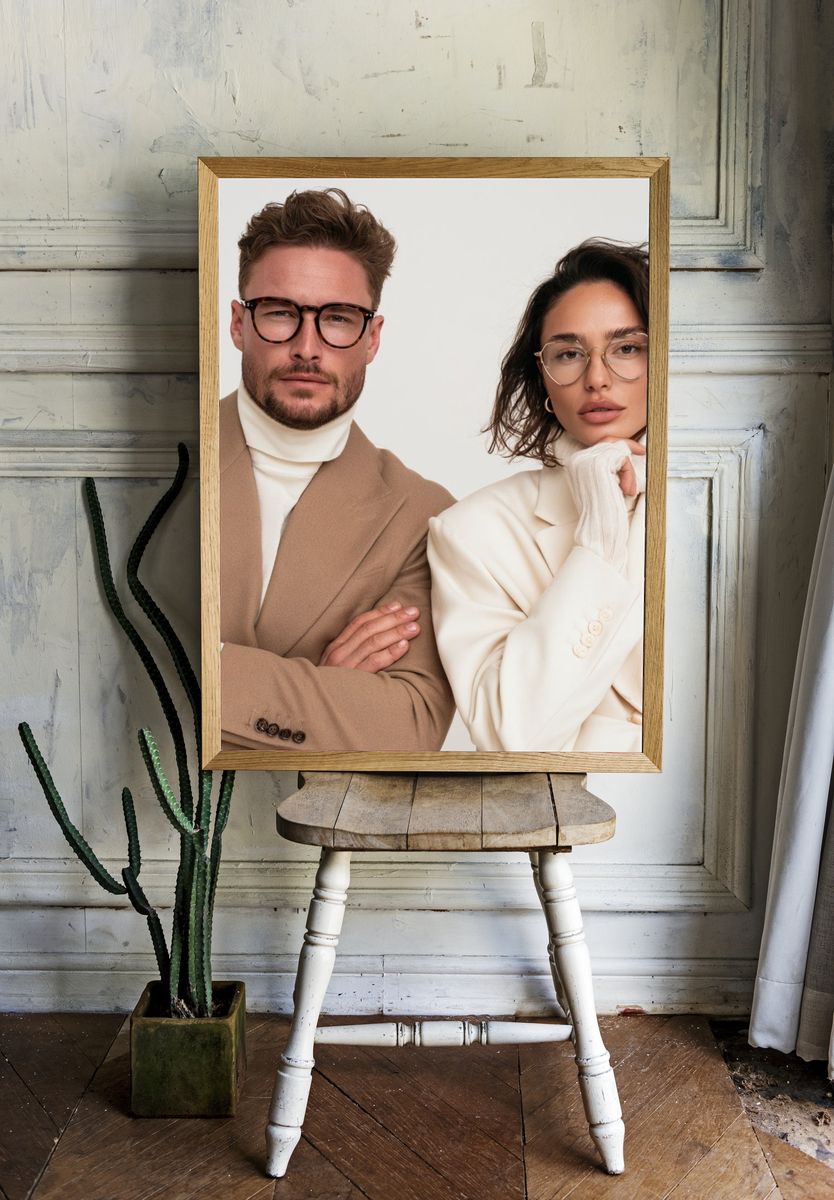 Elegant Fashion Portrait Poster. — room view 1