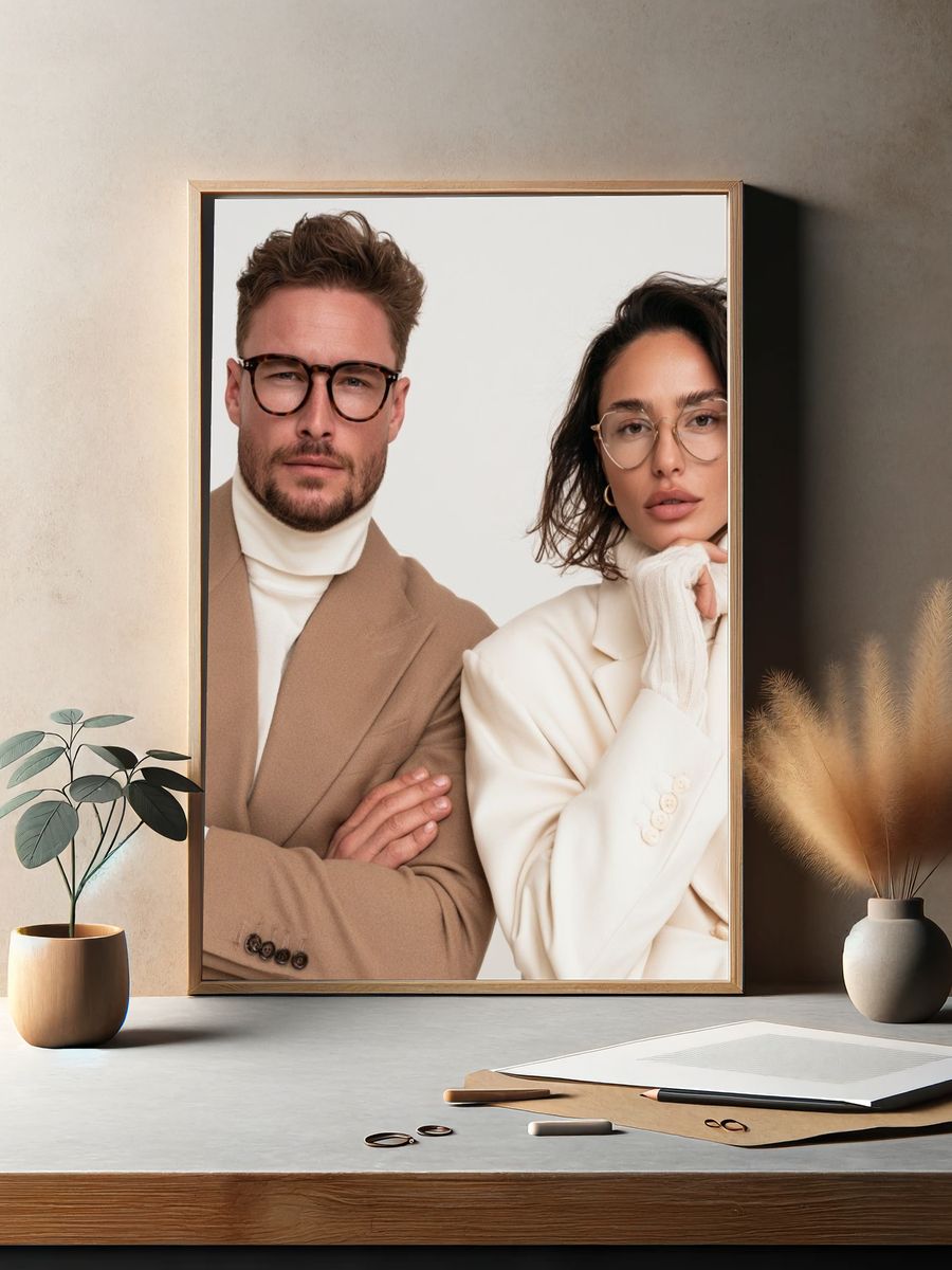 Elegant Fashion Portrait Poster. — room view 2