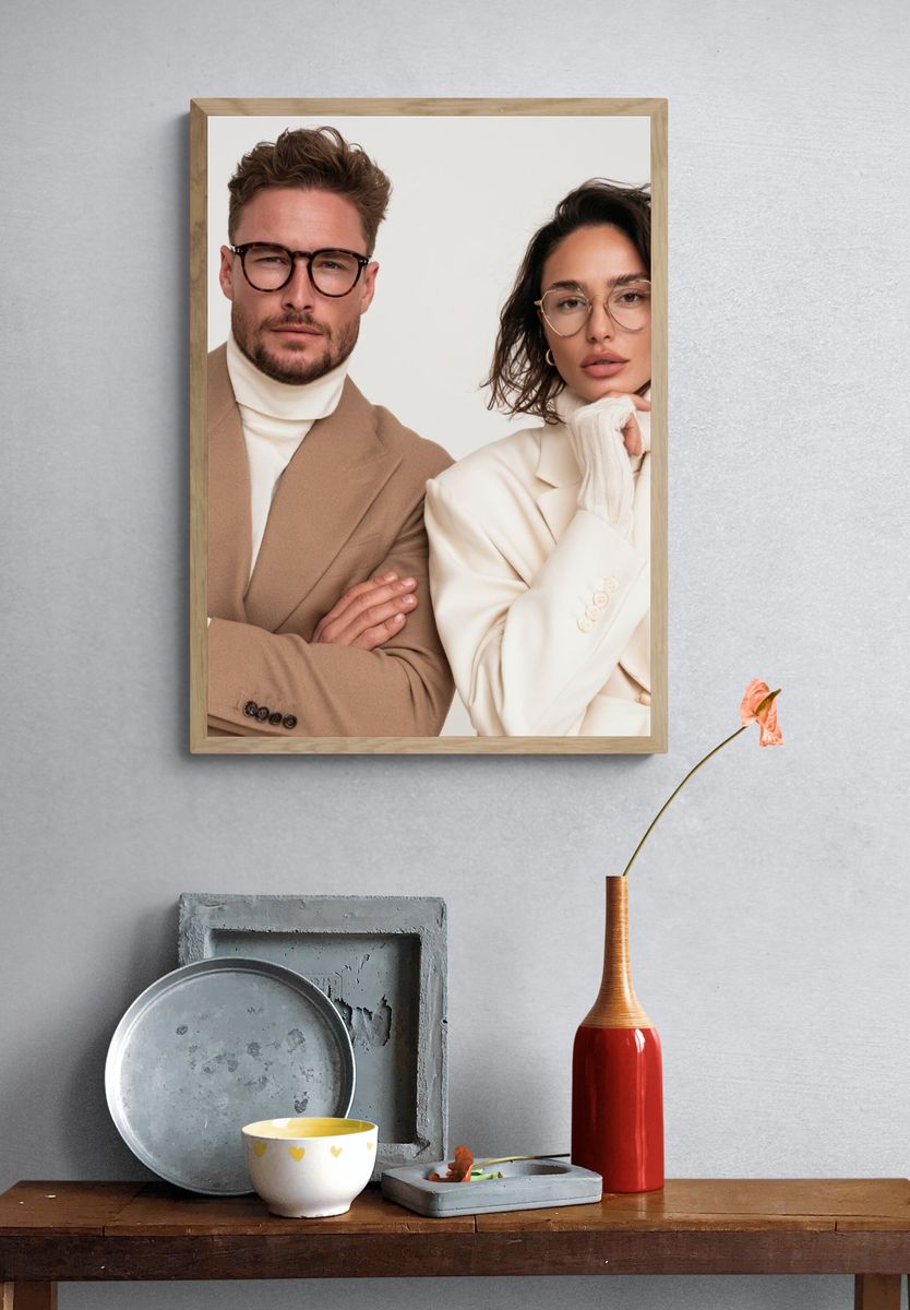 Elegant Fashion Portrait Poster. — room view 3