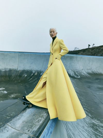 Yellow Fashion Portrait Poster.