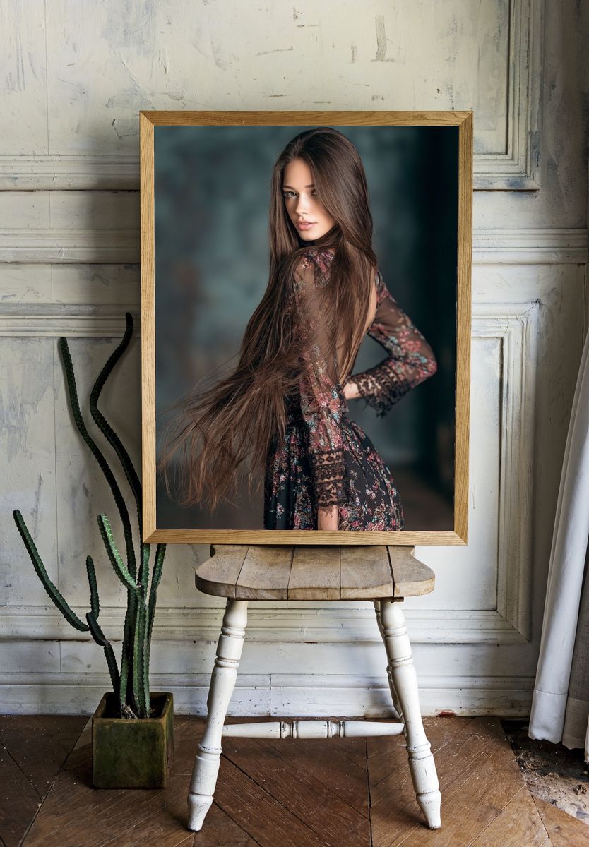 Bohemian Portrait Fashion Poster. — room view 1