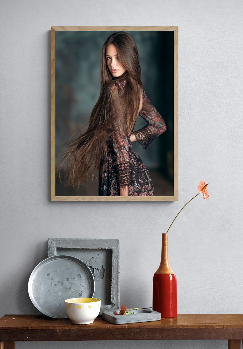 Bohemian Portrait Fashion Poster. — room view 3