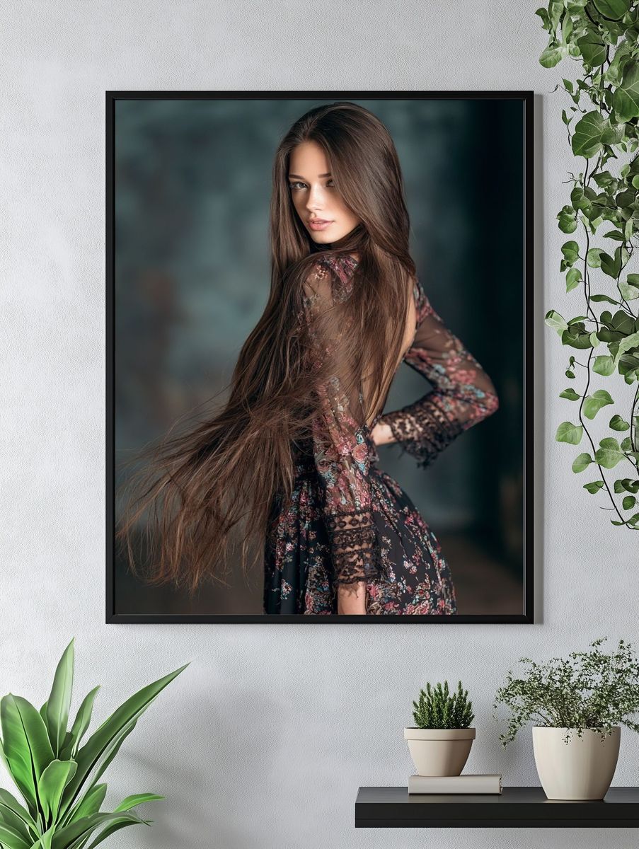 Bohemian Portrait Fashion Poster. — room view 4