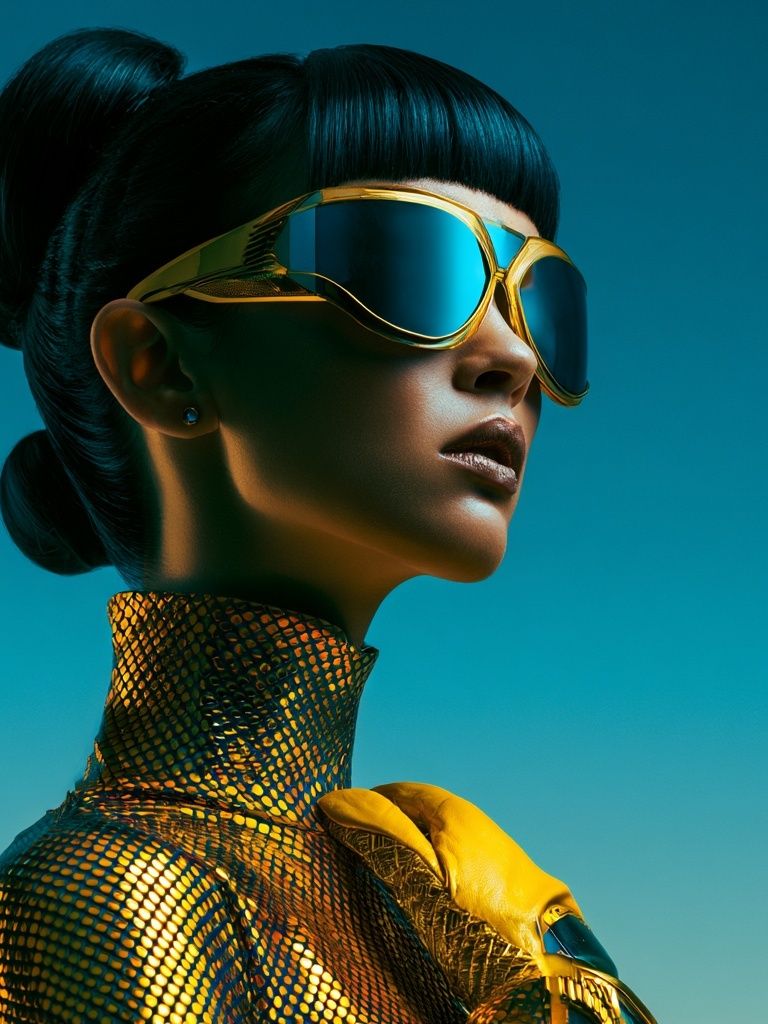 Futuristic Fashion Portrait Poster. poster — fashion art