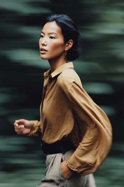 Running Portrait Fashion Poster. poster print