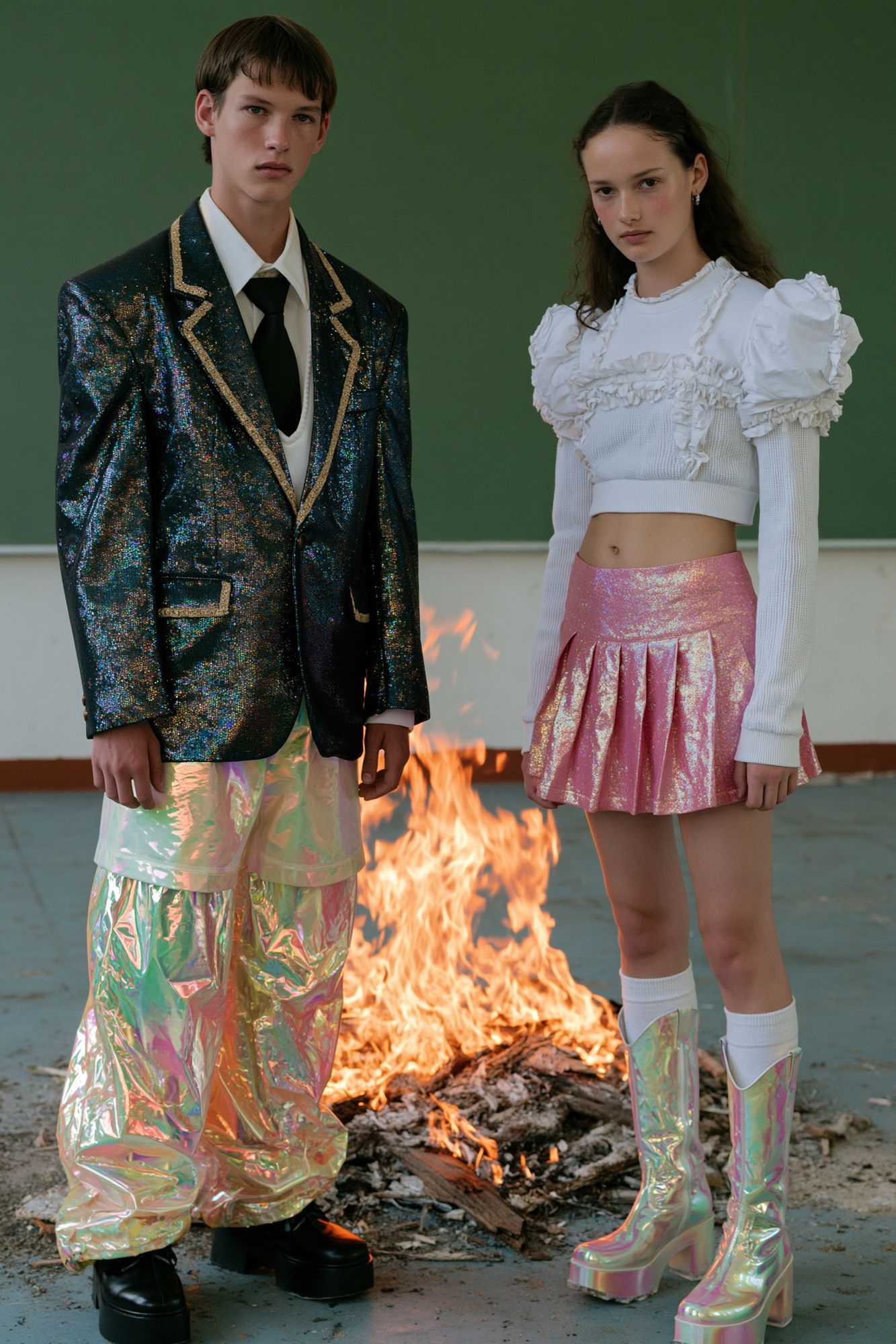 Avant-Garde Fashion Portrait Poster. poster detail