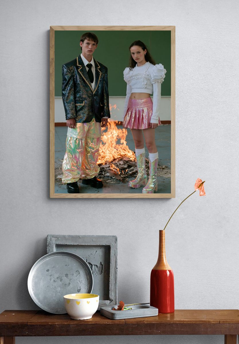 Avant-Garde Fashion Portrait Poster. — room view 3