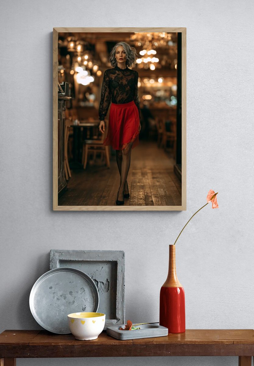 Elegant Fashion Portrait Poster. — room view 3