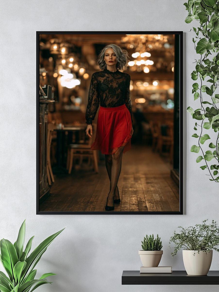 Elegant Fashion Portrait Poster. — room view 4