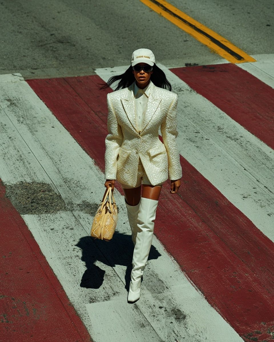 Runway Street Style Fashion Poster. poster detail