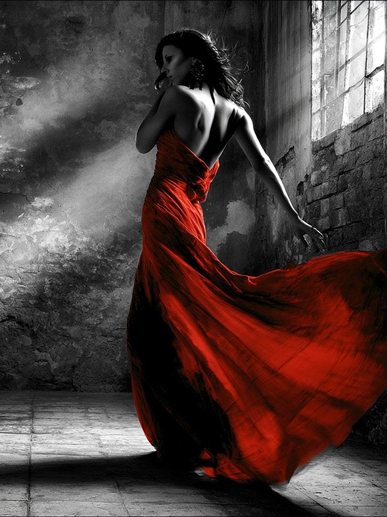 Crimson Elegance Fashion Poster. poster — fashion art