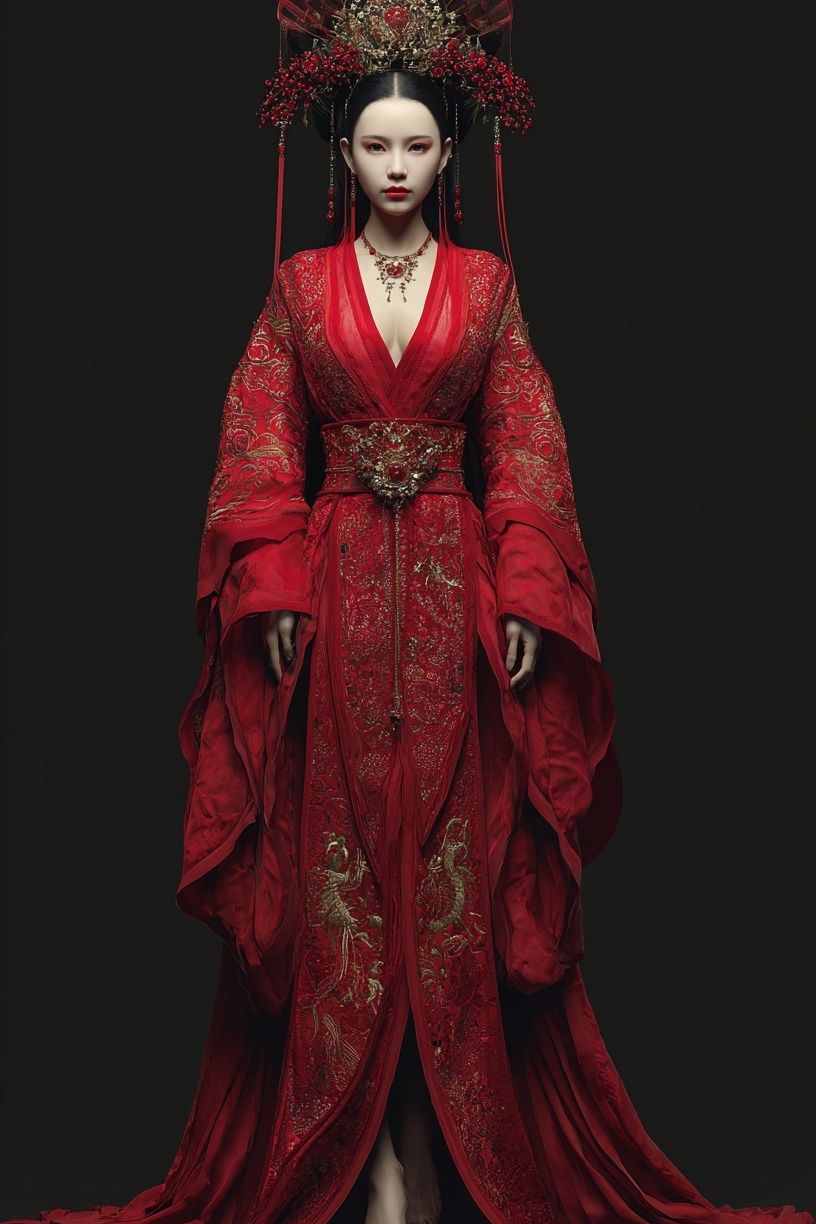 Crimson Imperial Portrait Print. poster detail