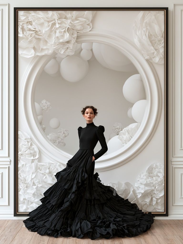 Elegant Fashion Portrait Poster. poster — fashion art