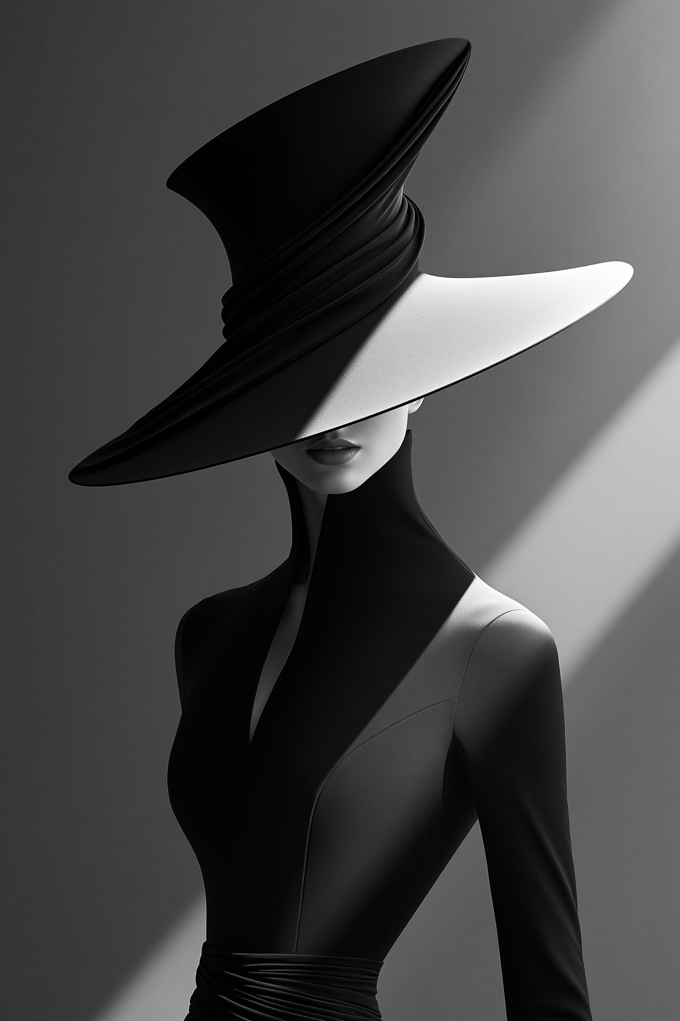 Avant-Garde Fashion Portrait Poster. poster — fashion art