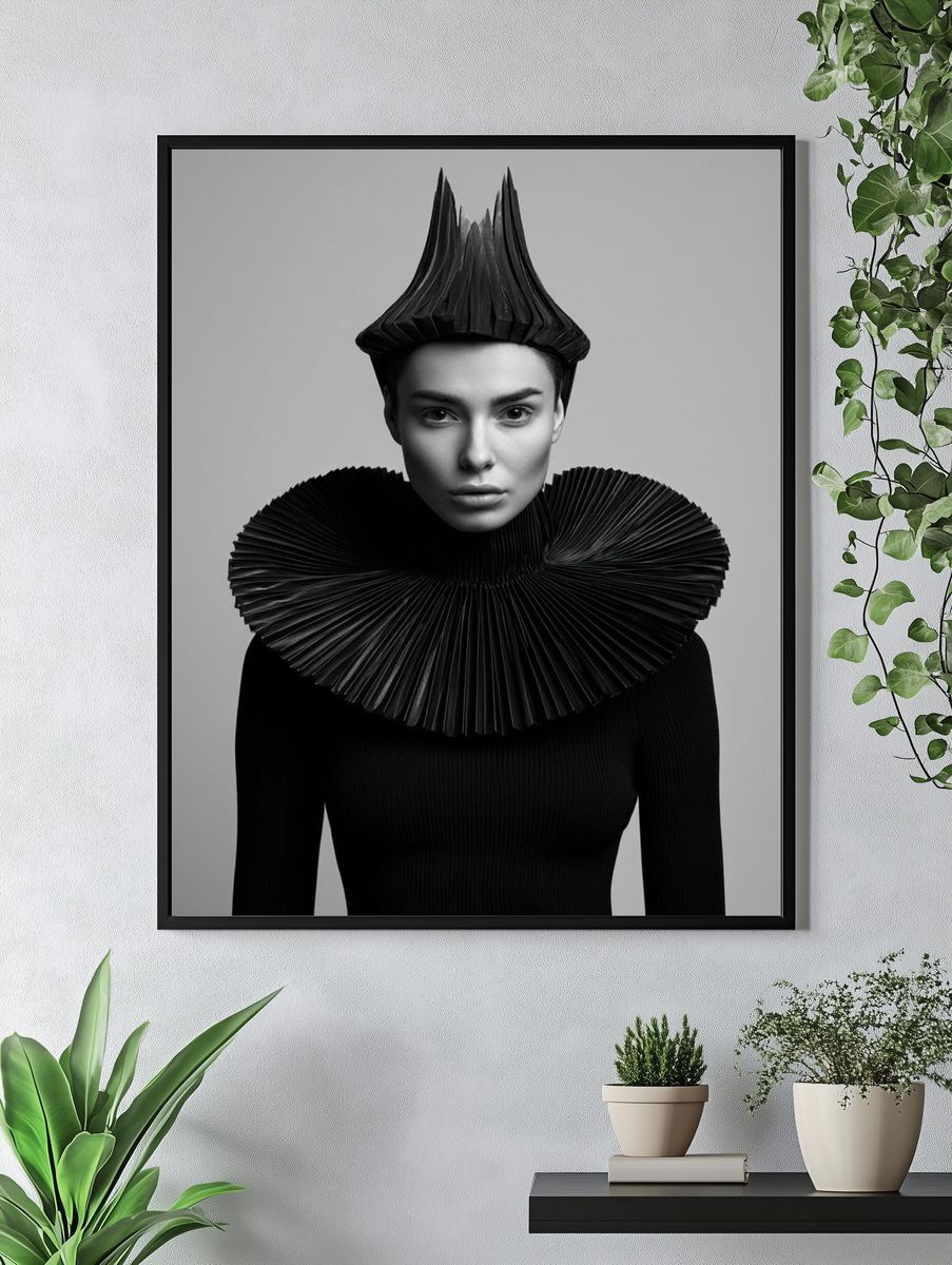 Avant-Garde Fashion Portrait Print. — room view 4