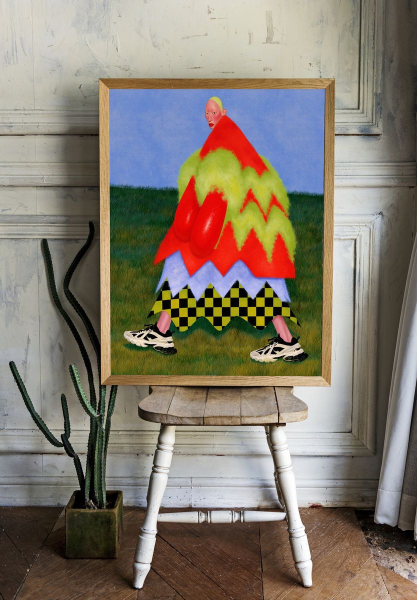 Surreal Fashion Figure Poster. room preview