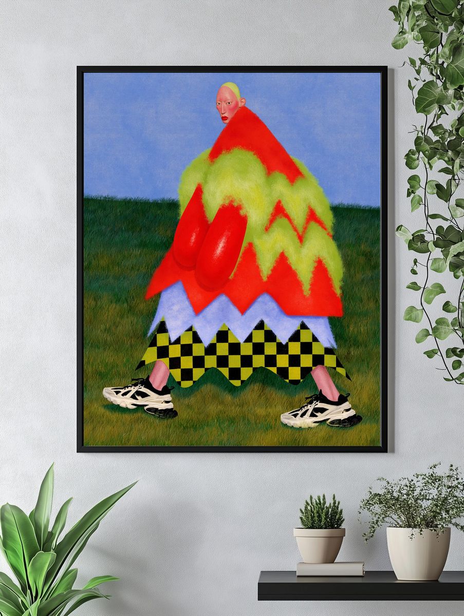 Surreal Fashion Figure Poster. — room view 4