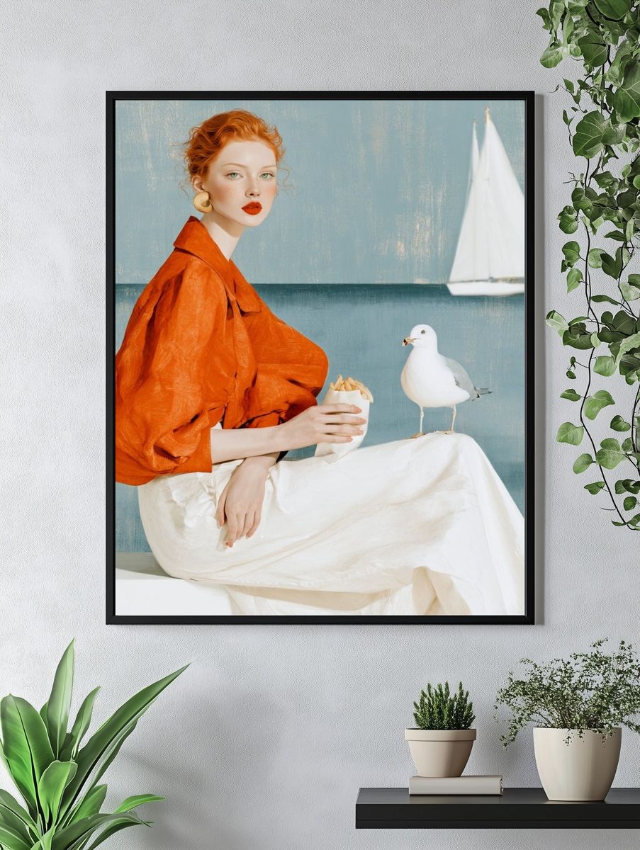 Seaside Muse Fashion Print. — room view 4